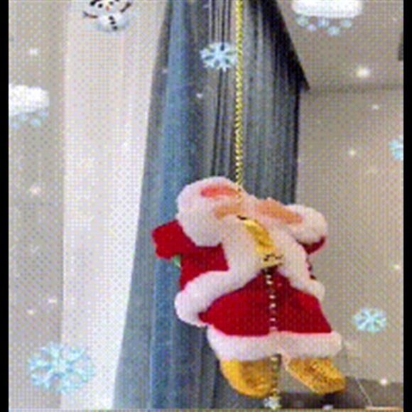 Santa Climbing Ladder Electric Santa Claus Climbing Rope Decoration Chri… - Picture 1 of 8